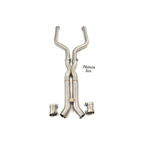 Tubo de Escape Intermedio de Acero Inoxidable ING para <span class=keywords><strong>BMW</strong></span> X5M X6M F95 F96 LCI S68, Alto Flujo, Alto Rendimiento, 1.5 mm de Grosor, 1 Año de Garantía - Product Image 1