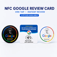 Support d'affichage NFC carré LK avec puce NTAG213, étanche, carte de commentaires client en PVC personnalisée pour les petites entreprises