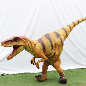 Disfraz de Dinosaurio <span class=keywords><strong>Velociraptor</strong></span> Realista Personalizado para Niños, con Estructura de Acero Ligera, para Parques de Aventuras y Centros Comerciales - Product Image 2