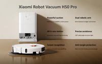Robot Aspirador XM H50 Pro con 15000Pa de Succión, Brazos Robóticos Dobles, Estación Todo en Uno, Navegación LDS, Control por Aplicación, Función de Barrido y Fregado