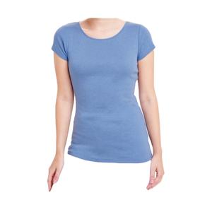 Camiseta de Cuello Redondo para Mujer, Informal, Ecológica, Transpirable, de Secado Rápido, Moderna, Personalizada, Cómoda, de Manga Corta, Lisa, Teñida, 180g - Product Image 1