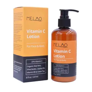 MELAO Vitamin C Moisturizer Cream Anti Aging Face Body Lotion with Hyaluronic Acid & Organic Jojoba Oil - Fine Lines, Wrinkle