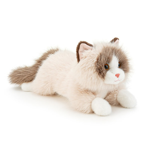 Peluche realista de gato tabby naranja, juguete de peluche suave y esponjoso, muñeco de gatito, almohada de animal realista para decoración del hogar - Product Image 5