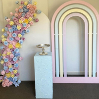 Fête de fiançailles Photo fond élégant mariage décoration réception de mariage personnalisé douche nuptiale PVC arc fond