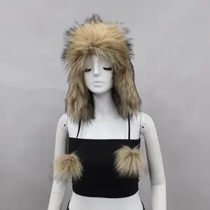 custom Nice Cossack Faux Fur Hat for Winter