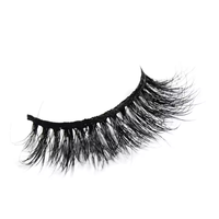 Cils en fibre de marque privée 3d Curl Fluffy Extension vison bande douce Faux cils