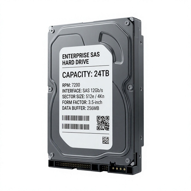 ST24000NM007H ST24000NM005H ST24000NM006H 24TB 7200RPM SAS 12Gb/s 3.5 Inch Enterprise Internal Server HDD