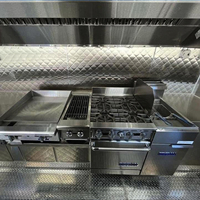Remorque de restauration rapide, remorque de restauration mobile commerciale, remorque de camion de nourriture personnalisée avec cuisine complète pour le café, la pizza, les tacos, le barbecue, les entreprises