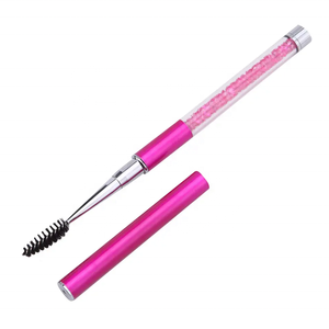 Z vente en gros voyage cristal clair Extension de cils nettoyage brosse de <span class=keywords><strong>maquillage</strong></span> en vrac diamant cils Spoolie baguette Mascara pinceaux de <span class=keywords><strong>maquillage</strong></span> - Product Image 6