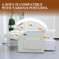 Chaise de salon de manucure moderne de luxe, professionnelle, dossier moyen, spa pour les pieds, massage, manucure, pédicure