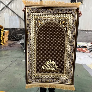 Tappeto Quadrato in Stile Etnico <span class=keywords><strong>per</strong></span> la Casa, Facile <span class=keywords><strong>da</strong></span> Pulire, in Velluto Cristallo Stampato, con Nappe su Entrambi i Lati, <span class=keywords><strong>per</strong></span> Preghiera e Culto, Dropshipping - Product Image 3