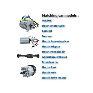 डीसी ब्रशलेस मोटर 1000w इलेक्ट्रिक मोटरसाइकिल किट 48v 60v 3kw 4kw मोटर इलेक्ट्रिक गोल्फ कार्ट डीसी मोटर के लिए