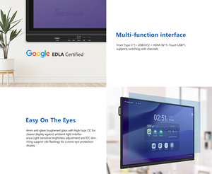 INGSCREEN 110 Inch Groot Formaat Interactief Paneel Netwerkdeling Laag Blauw Licht EDLA Gecertificeerd voor Universiteitscollegezaal - Product Image 4