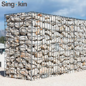 Gabion carré galvanisé de haute qualité 2*1*1m, panneau de clôture en treillis métallique - Product Image 1
