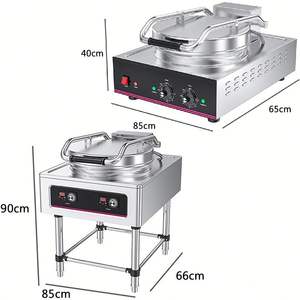 Crepiere eléctrico comercial Calefacción de doble cara Gaufrier Máquina para hacer crepes con sabor a salsa de <span class=keywords><strong>mil</strong></span> capas Máquina para hacer crepes - Product Image 3