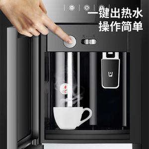 Distributeur d'eau vertical domestique mini, chaud et froid, avec verrouillage intelligent pour enfants, économie d'énergie, gris doré - Product Image 1