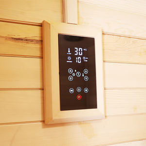Sauna sec en bois de cèdre canadien massif pour 1 à 2 personnes, sauna infrarouge à domicile, style nude - Product Image 6