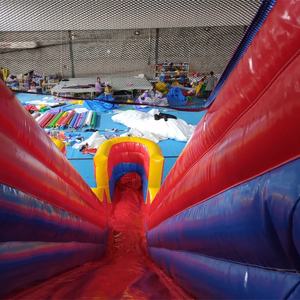 Château gonflable écologique en PVC pour usage domestique, <span class=keywords><strong>avec</strong></span> toboggan double piste, commercial, étanche, capacité 30 personnes, facile à monter - Product Image 5