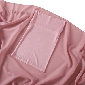 2024新设计产品Peal雪纺即刻头巾与磁铁别针匹配弹性管帽穆斯林女性头巾围巾独特披肩 - Product Image 6