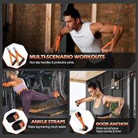 Kit de bandes d'exercice MR Fitness Gym Yoga, poignées de traction en TPE/latex, haute élasticité, robustes, 300 lb, 11 pièces