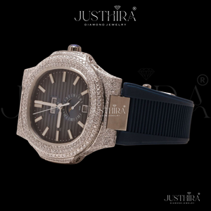 Best Quality Moissanite Diamond Quartz <b>Watch</b> Men Business Casual Luxury Waterproof <b>Wrist</b> <b>Watch</b> Available At Best Market Price - Product Image 2