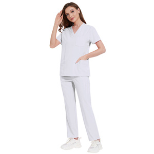 Scrubs <strong>Sets</strong> Hospital Uniforms Nursing Uniform <strong>Sets</strong> <strong>Plus</strong> <strong>Size</strong> <strong>Jogger</strong> Fashion Top &amp; Pants Suits for Women Men Nurse Customizable - Product Image 5