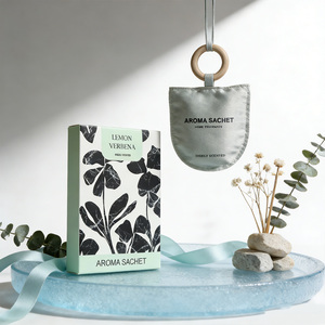 Sachet parfumé décoratif pour la maison, vente chaude, design tendance, diffuseur d'air suspendu, arôme naturel, sac en tissu, cadeau, vente en gros, personnalisable - Product Image 5