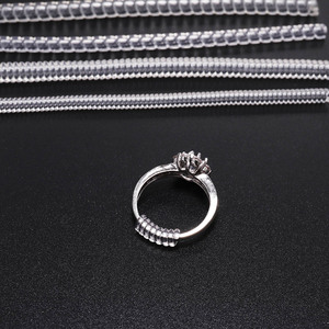 <b>Ring</b> Size Adjustment Cord Sleeve Transparent Tube Protective Film For Fashion <b>Rings</b> Unisex Gift Accessory - Product Image 4
