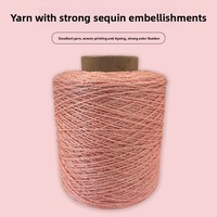 Fil creux en polyester Tuyi, mélange or et argent, 3.7-4.5 fils, pour tricot à la main, sacs et poupées Ours Violent, DIY fait main