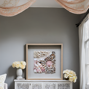 Concha <span class=keywords><strong>de</strong></span> vieira natural y concha <span class=keywords><strong>de</strong></span> concha, caja <span class=keywords><strong>de</strong></span> marionetas <span class=keywords><strong>de</strong></span> <span class=keywords><strong>sombra</strong></span>, marco <span class=keywords><strong>de</strong></span> pintura 3D, arte <span class=keywords><strong>de</strong></span> pared y fondo <span class=keywords><strong>de</strong></span> lino - Product Image 5