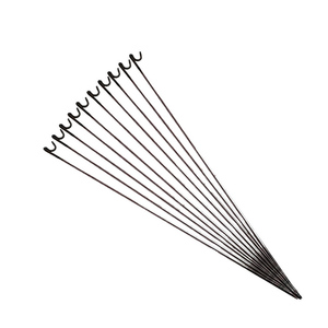 Pinos de Barreira de Aço Direto da Fábrica, Pinos de Cerca com Haste Lisa para Fixação de Cerca de Jardim, Gramado e Parque - Product Image 3