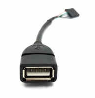 Kabel USB 2.0 Tipe A Female ke Dupont 5 Pin Female Header Motherboard, Kabel Dupont 5pin Housing Header ke Kabel USB Female