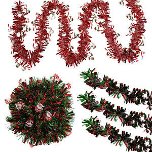 Guirlande de ruban de Noël rouge et verte de 2 m pour les arrangements de fête, vente en gros d'usine, décoration de Noël - Product Image 2