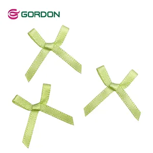 Gordon Ribbons Handmade Wholesale 3mm Women Underwear Small Satin Lingerie Bows Mini Ribbon Bow For Girls Socks and Baby Clothes