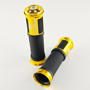 Poignées de guidon de moto Qiangye en alliage d'aluminium, pièces de modification universelles, noir, rouge, bleu, or, argent, colorées - Product Image 2