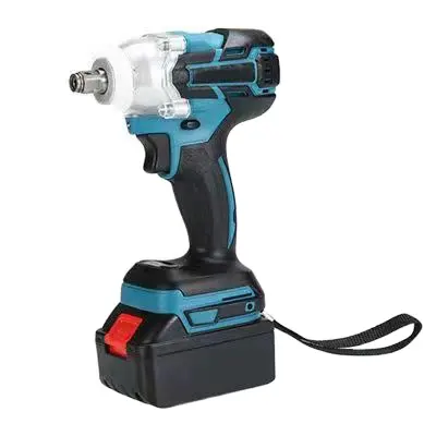 New Pin Xe tải lốp điện không chổi than tác động bánh xe cờ lê Cordless Set