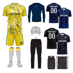 ชุดฟุตบอลแบบสั่งทำพิเศษ เสื้อฟุตบอลซับลิเมชั่น ชุดทีมสโมสร หมายเลขทีม ชุดฟุตบอลสำหรับวิทยาลัย/มหาวิทยาลัย - Product Image 4