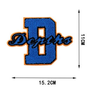 English <strong>Letter</strong> 3D Chenille Embroidered Iron-on Patches Number and <strong>Letter</strong> Patches DIY Clothing Jackets Hats Backpacks Jeans IPads - Product Image 4