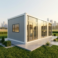Casas Prefabricadas Estilo Rústico CEYU con Baños Completos, Diseño de Paquete Plano para Uso en Centros Comerciales, Hoteles y Oficinas
