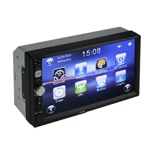 Factory Wholesale MP5 2 Din Car Dvd Multi-media Player Car Radio Multipoint Capacitive Screen Car Dvd Player 7'' Touch Screen