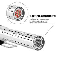 Allume-charbon électrique en acier inoxydable AUPLEX avec 1500W et 600W de puissance pour barbecue