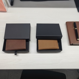 Boshiho Leather RFID Customized Pattern Metal Pop-up Anti Theft Business ID <b>Wallet</b> for Men Pop up Credit <b>Card</b> <b>Holder</b> - Product Image 6