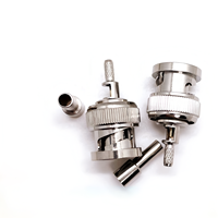 Connecteur BNC tout cuivre Pin interne avec fenêtre BNC-J-1.5 connecteur coaxial RF