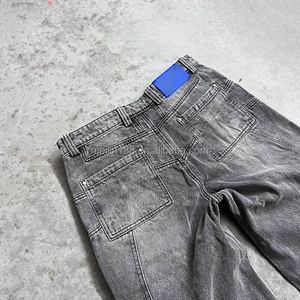 Fabricant de jeans, jeans baggy personnalisés de haute qualité, jeans vintage délavés pour hommes, jeans en denim usés - Product Image 4
