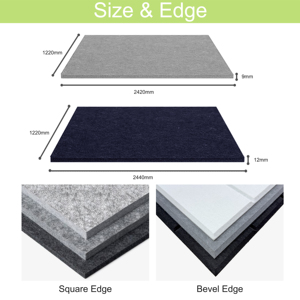 Panneau mural acoustique décoratif en polyester Qinsound, résistant au feu et insonorisant, pour <span class=keywords><strong>cinéma</strong></span> maison, studio, salle - Product Image 3