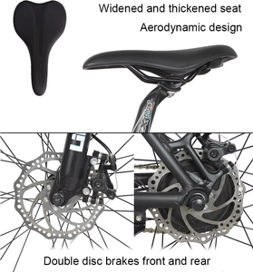 Vélo de montagne électrique <span class=keywords><strong>pas</strong></span> <span class=keywords><strong>cher</strong></span> 26 pouces en acier, 21 vitesses, roues en alliage d'aluminium, batterie 48V 250W, autonomie 30 km, fourche à suspension, freins à disque - Product Image 2