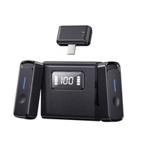SX88 Kabelloses Lavalier-Mikrofon mit Magnetischer Befestigung, Geräuschunterdrückung 70dB SNR 20Hz-20KHz für Live-Streaming, Aufnahmen, KTV, Typ-C