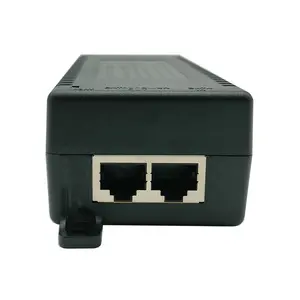 כניסת מזרק POE AC100-240V PoE Pin 1,2+/3,6- 30W 10/100/1000Mbps מזרק POE גיגה-ביט