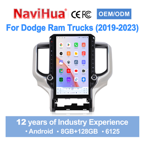 Navihua Android Car Radio 14.5 Inch Tesla Screen CarPlay GPS Audio System for Dodge <b>Ram</b> 2019-2023 Multimedia - Product Image 1