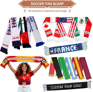Set de Regalo Personalizado con Logotipo para Aficionados al Fútbol: Gafas de Sol, Bufanda y Camiseta con Diseño de la Copa Mundial de Fútbol 2026, Regalos Promocionales Empresariales - Product Image 4